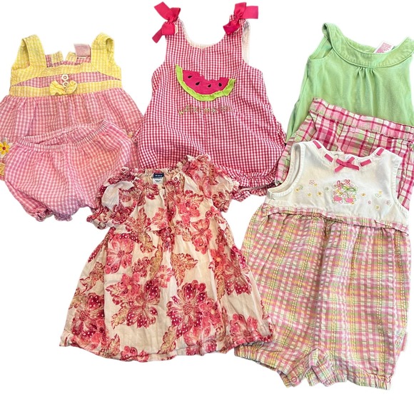 Various Other - Summer baby girl clothes bundle sizes 12 months 5 outfits